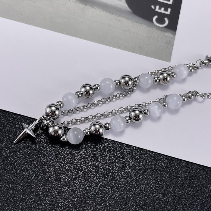 Bratara inox dubla si reglabila cu Ochi de Pisica [14]