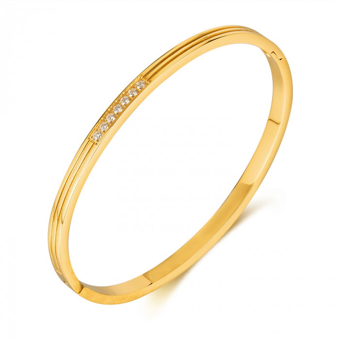 Bratara inox Elegance cu zirconii [1]