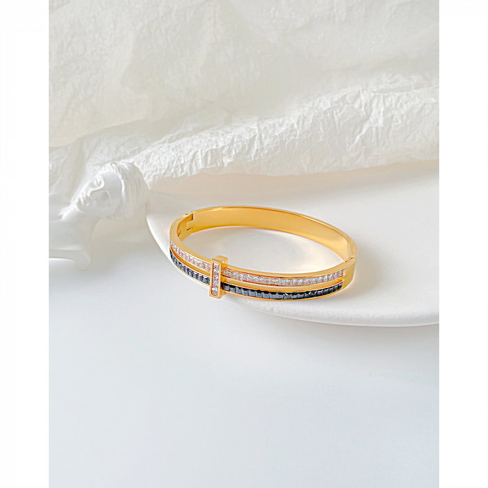 Bratara inox Elegance cu zirconii [5]