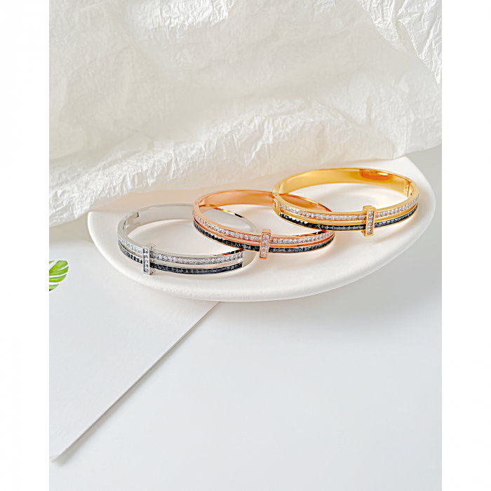 Bratara inox Elegance cu zirconii [4]