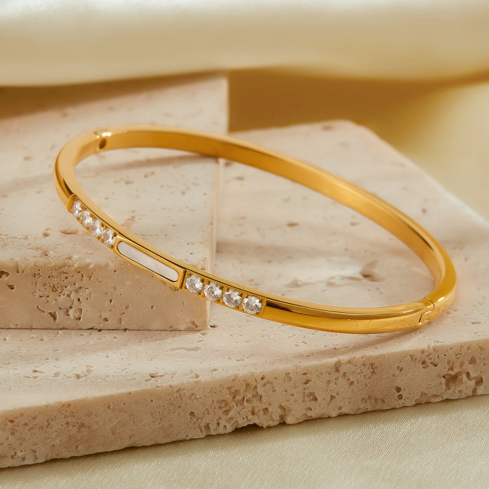 Bratara inox Elegance cu zirconii [4]