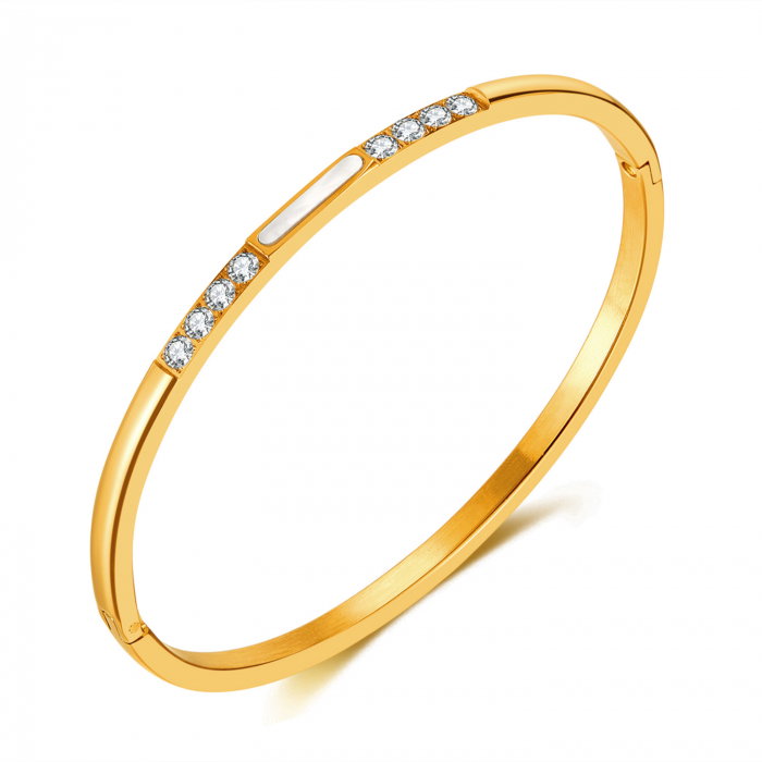 Bratara inox Elegance cu zirconii [1]