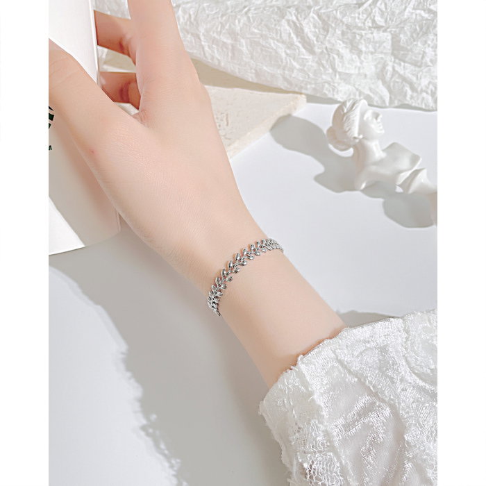 Bratara inox Frunza de Maslin – Eleganta si Rafinamet Feminin [8]