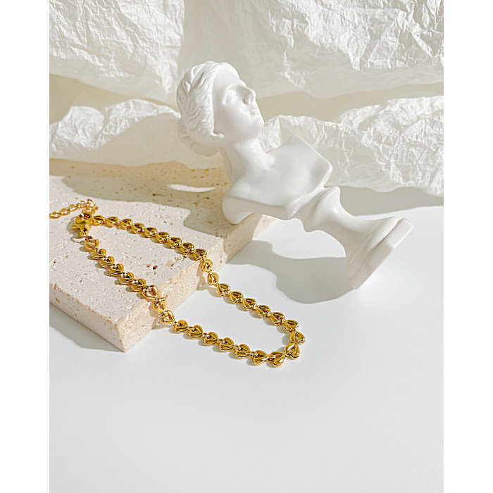 Bratara inox Frunza de Maslin placata cu Aur 18 k – Stralucire si Eleganta Naturala [3]