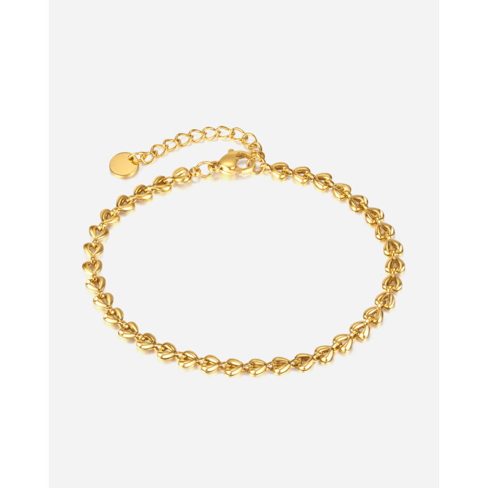 Bratara inox Frunza de Maslin placata cu Aur 18 k – Stralucire si Eleganta Naturala [9]