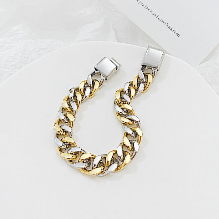 Bratara inox in doua tonuri [2]