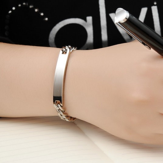 Bratara inox lant cubanez cu placuta – Simplitate si rafinament [2]