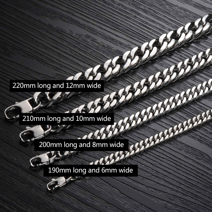 Bratara inox lant cubanez – Putere si rafinament masculin [6]