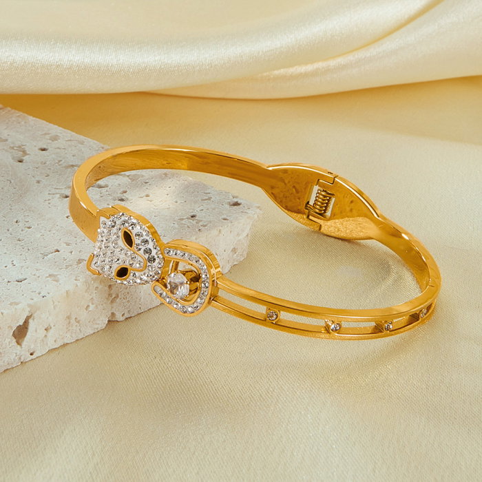 Bratara inox Leopard cu zirconii [6]