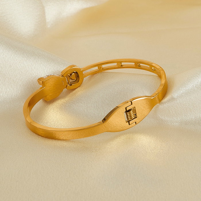 Bratara inox Leopard cu zirconii [5]