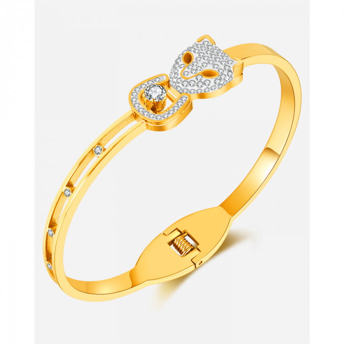 Bratara inox Leopard cu zirconii [14]