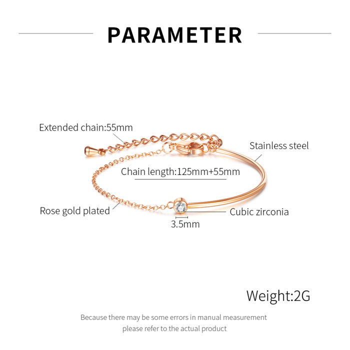 Bratara inox Minimalist cu Cristal – Eleganta Simplitatii [7]