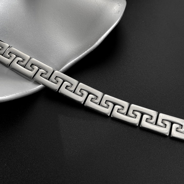 Bratara inox Model Grecesc – Simbol al Puterii si Echilibrului [5]