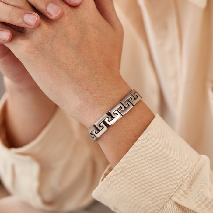 Bratara inox Model Grecesc – Simbol al Puterii si Echilibrului [11]