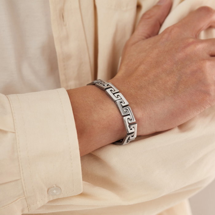Bratara inox Model Grecesc – Simbol al Puterii si Echilibrului [6]