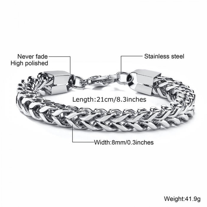 Bratara inox model sarpe 8 mm [3]