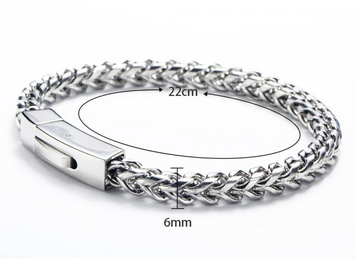 Bratara inox argintie [2]