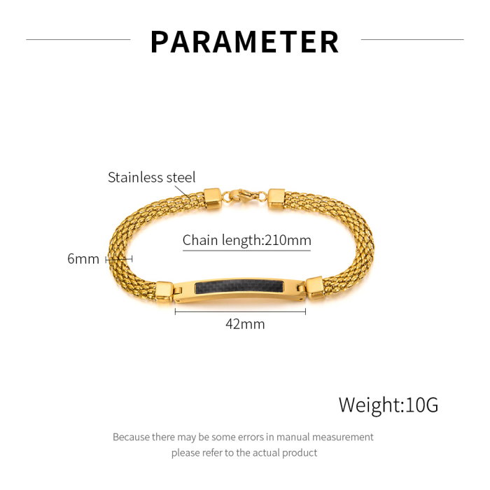 Bratara inox Plasa Neagra cu Placuta Carbon – Eleganta si Forta Urbana [8]