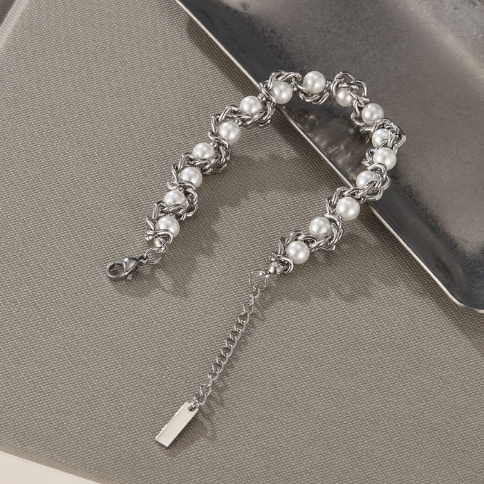 Bratara inox regalabila cu perle ecologice [3]