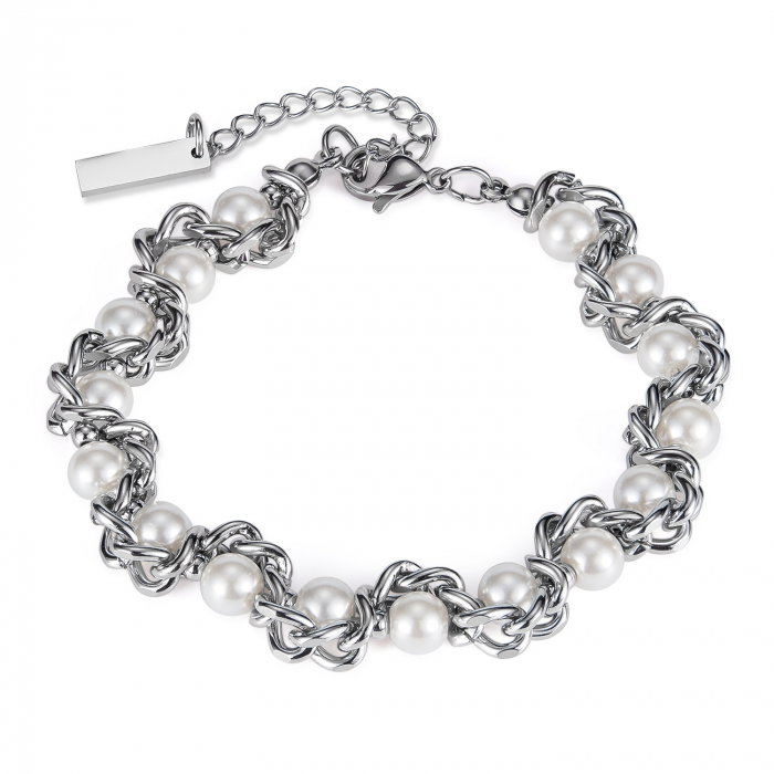 Bratara inox regalabila cu perle ecologice [1]