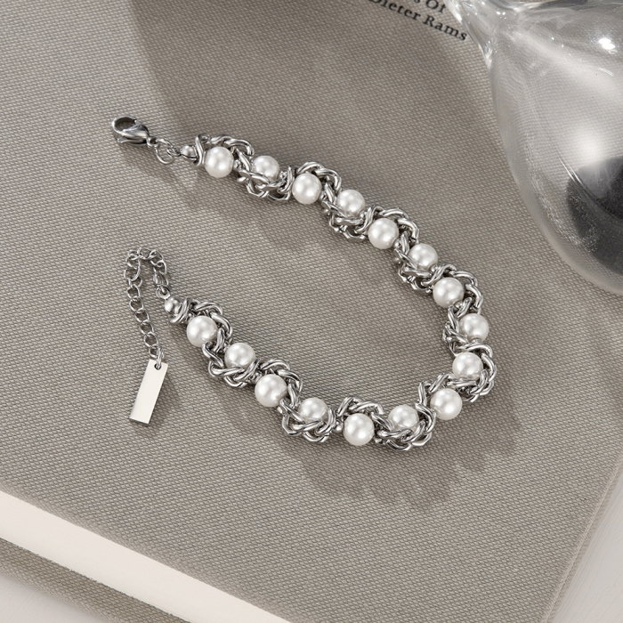 Bratara inox regalabila cu perle ecologice [6]