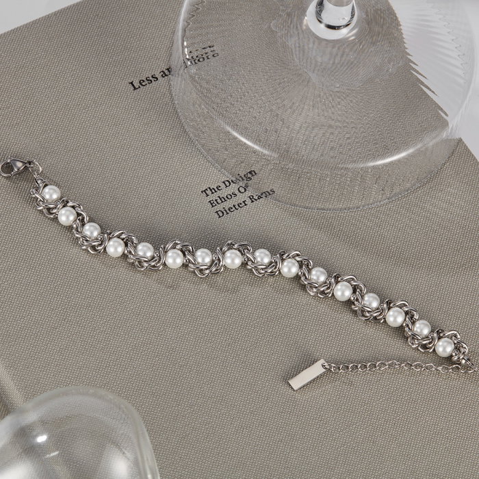 Bratara inox regalabila cu perle ecologice [5]