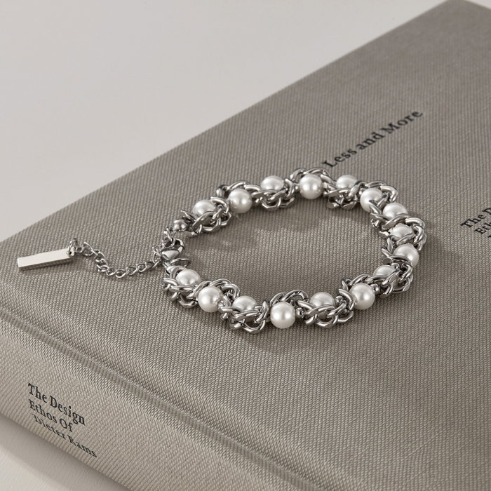 Bratara inox regalabila cu perle ecologice [8]