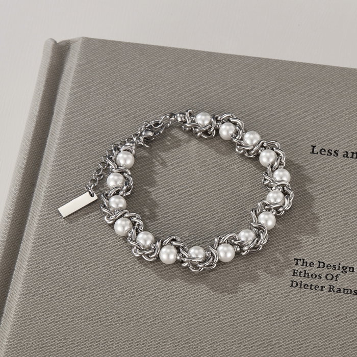 Bratara inox regalabila cu perle ecologice [14]