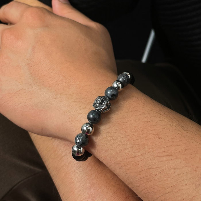 Bratara inox reglabila cu cap de tigru [8]