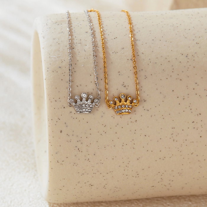 Bratara inox reglabila cu coroana si zirconii [6]