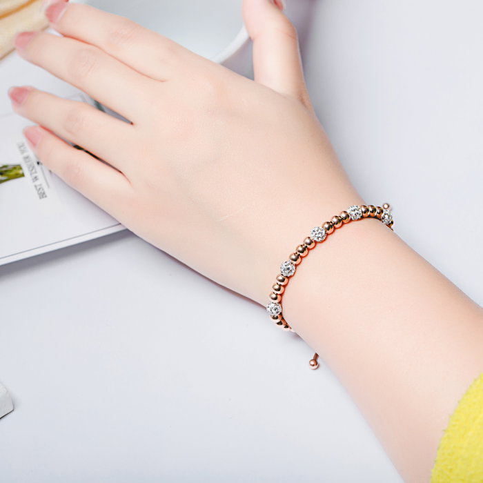 Bratara inox reglabila cu zirconii [7]