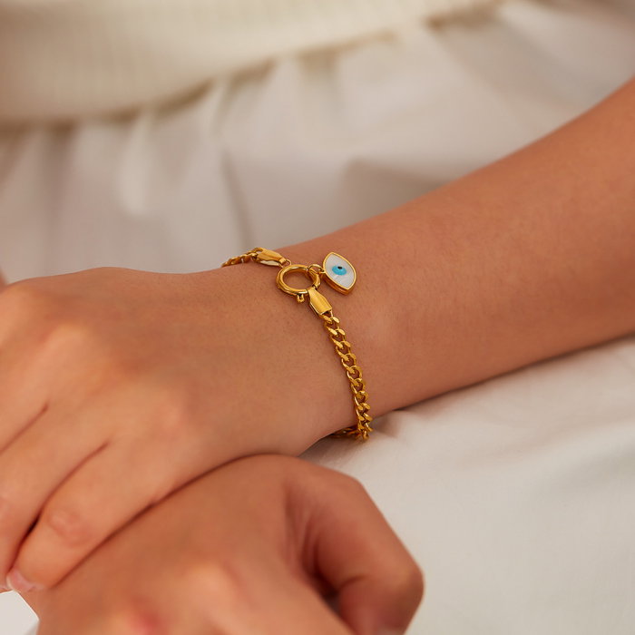 Bratara inox reglabila cu Ochi de Deochi [2]