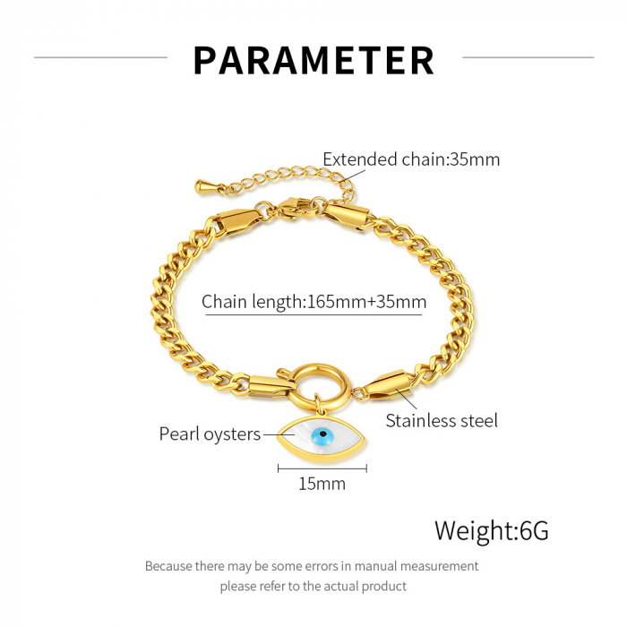 Bratara inox reglabila cu Ochi de Deochi [8]