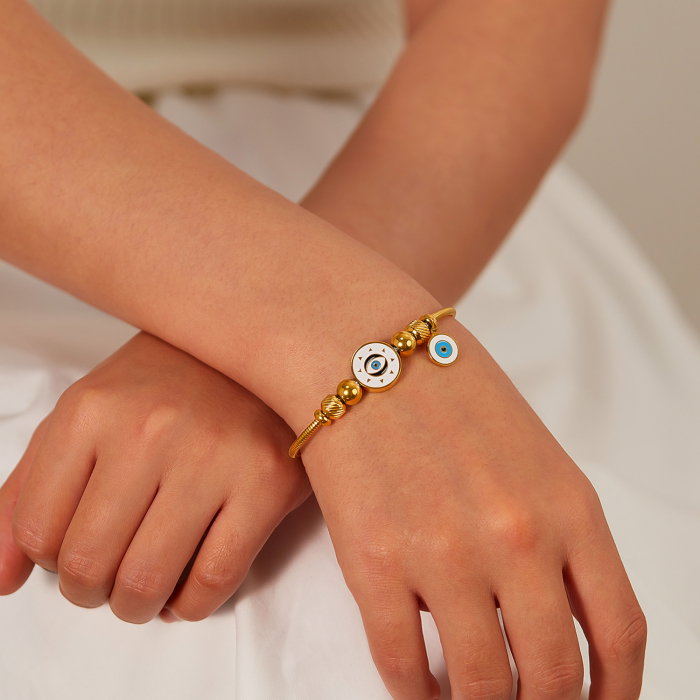 Bratara inox reglabila cu Ochi de Deochi [13]