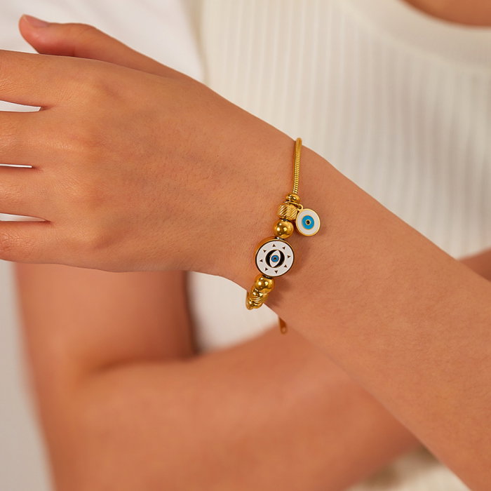 Bratara inox reglabila cu Ochi de Deochi [4]