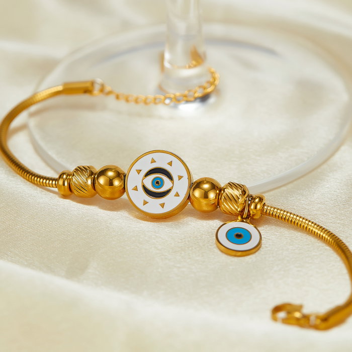 Bratara inox reglabila cu Ochi de Deochi [12]