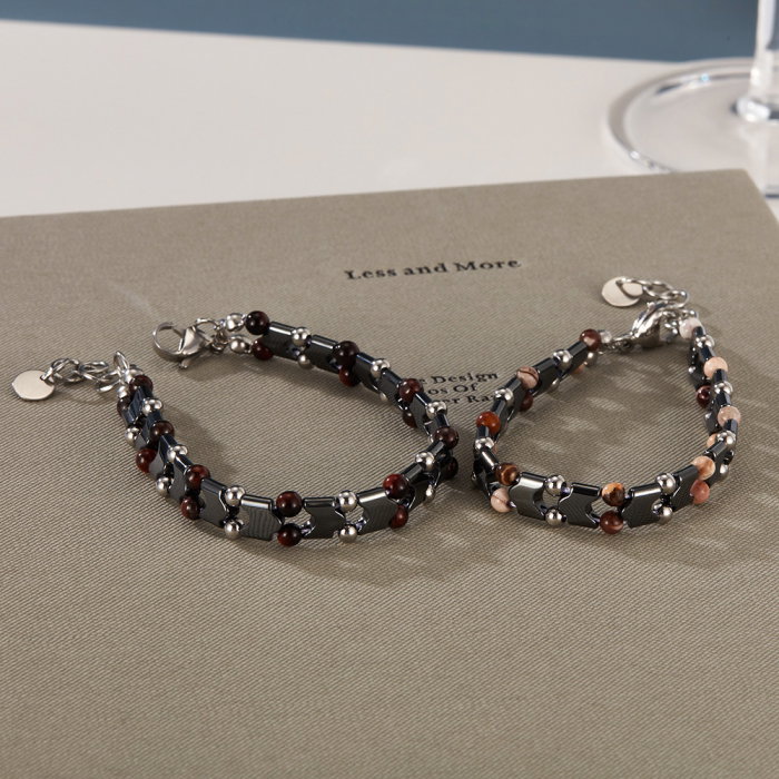 Bratara inox reglabila cu ochi de tigru [8]