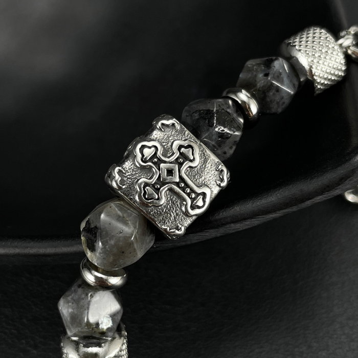 Bratara inox reglabila cu sfanta cruce [4]