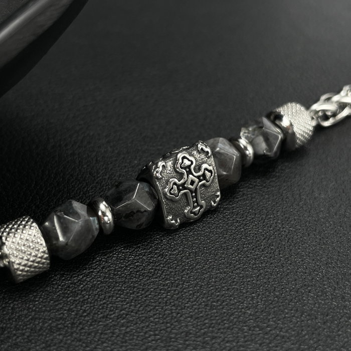 Bratara inox reglabila cu sfanta cruce [6]