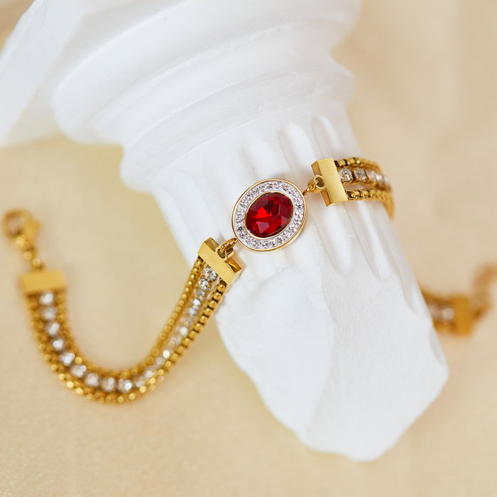 Bratara inox reglabila Elegance cu Zirconii [6]