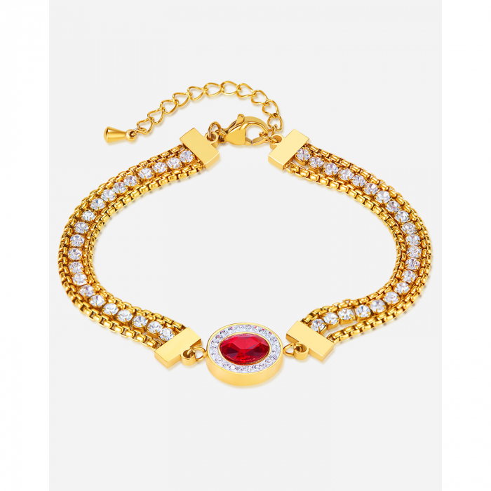 Bratara inox reglabila Elegance cu Zirconii [15]