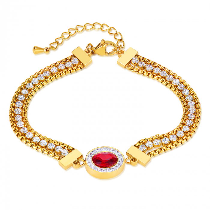 Bratara inox reglabila Elegance cu Zirconii [1]