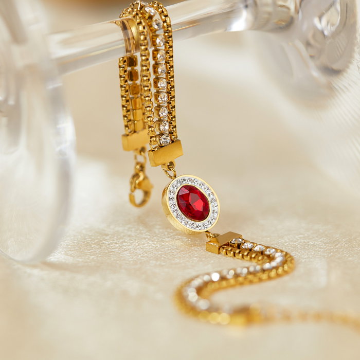 Bratara inox reglabila Elegance cu Zirconii [10]