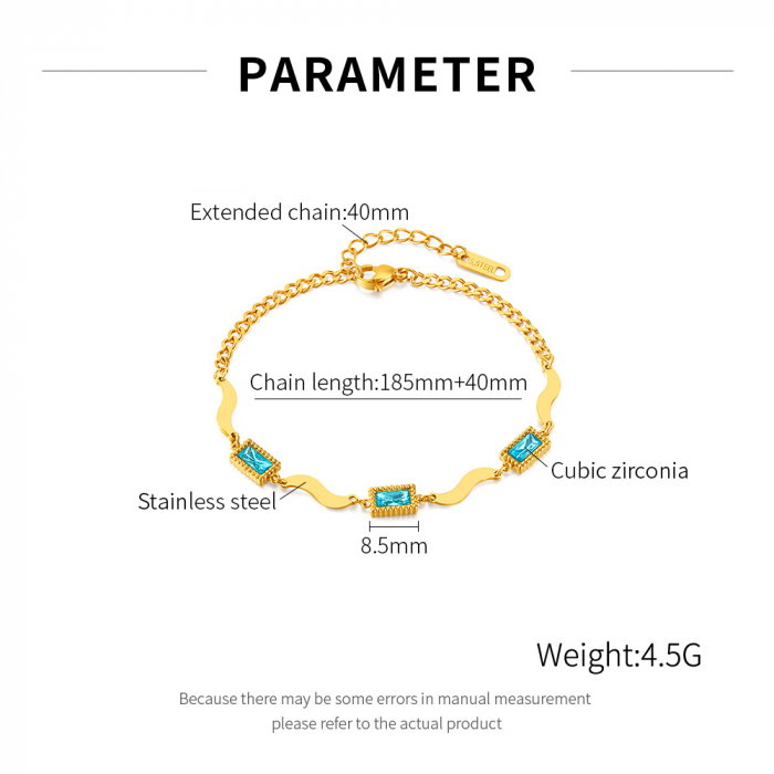 Bratara inox reglabila Elegance cu zirconii [7]