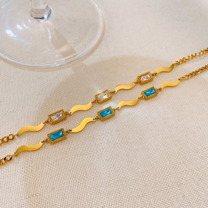 Bratara inox reglabila Elegance cu zirconii [5]