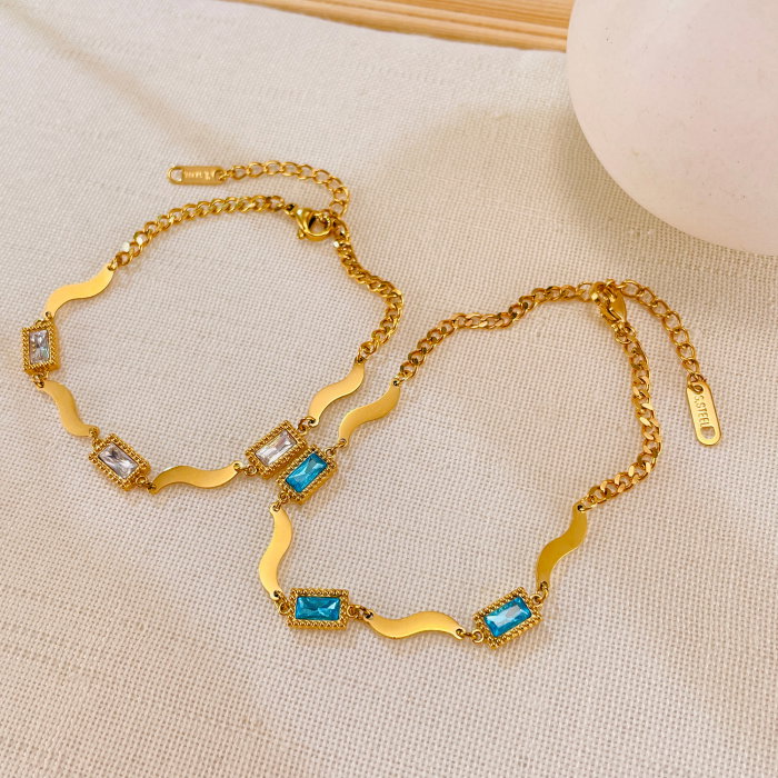 Bratara inox reglabila Elegance cu zirconii [9]