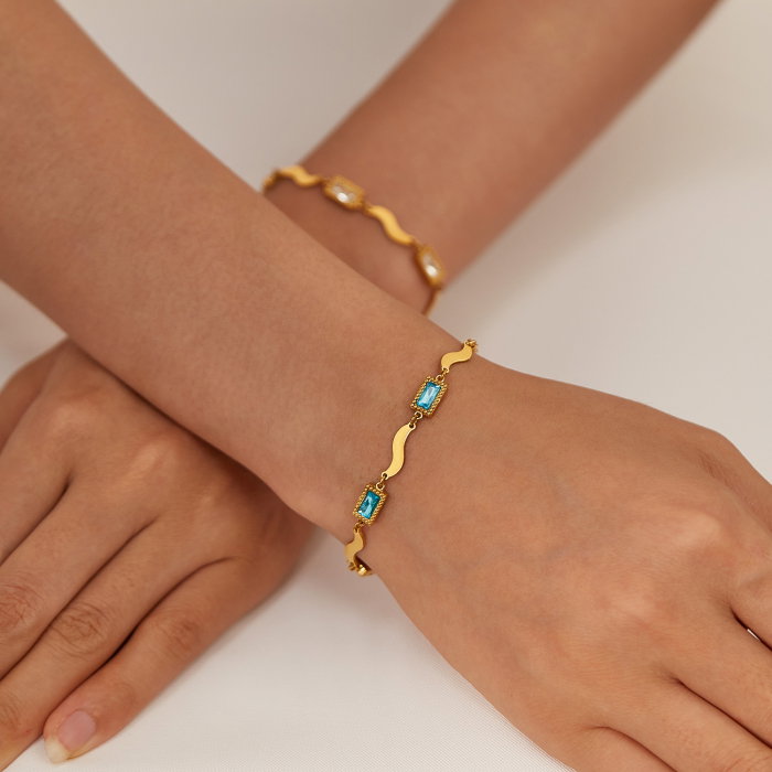 Bratara inox reglabila Elegance cu zirconii [11]