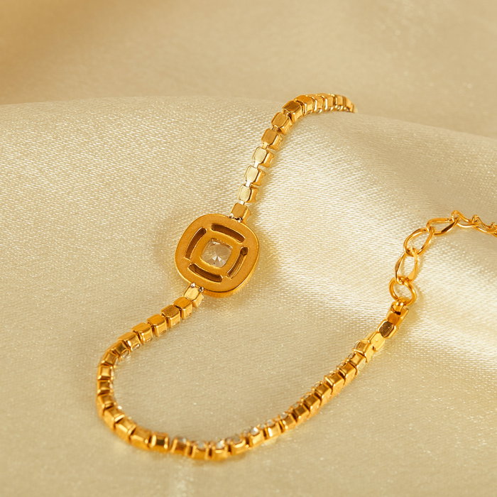 Bratara tennis inox reglabila cu zirconii [3]