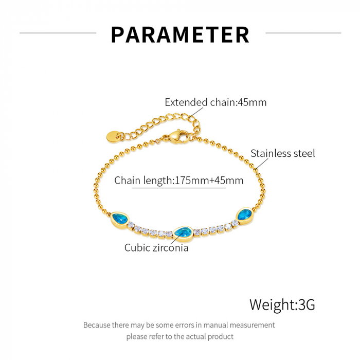 Bratara tennis inox reglabila cu Zirconii [7]