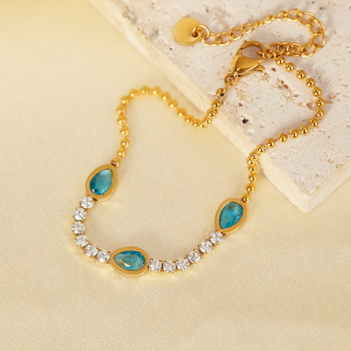 Bratara tennis inox reglabila cu Zirconii [15]